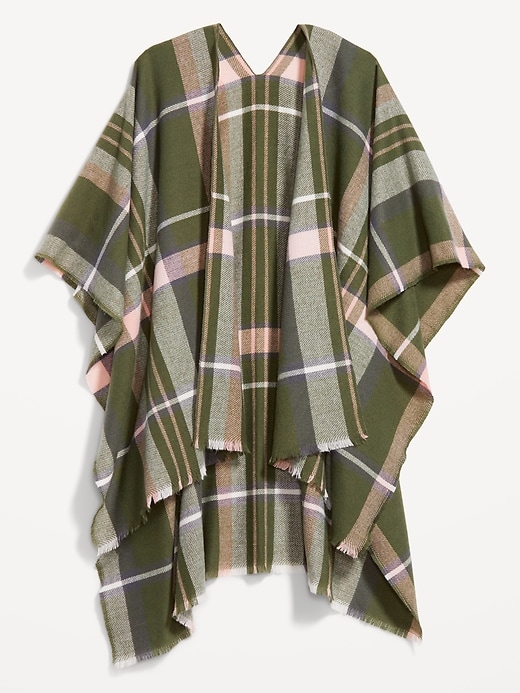 Image number 4 showing, Flannel Poncho