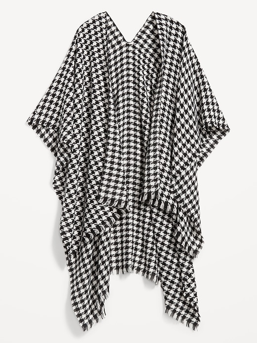 Image number 6 showing, Flannel Poncho