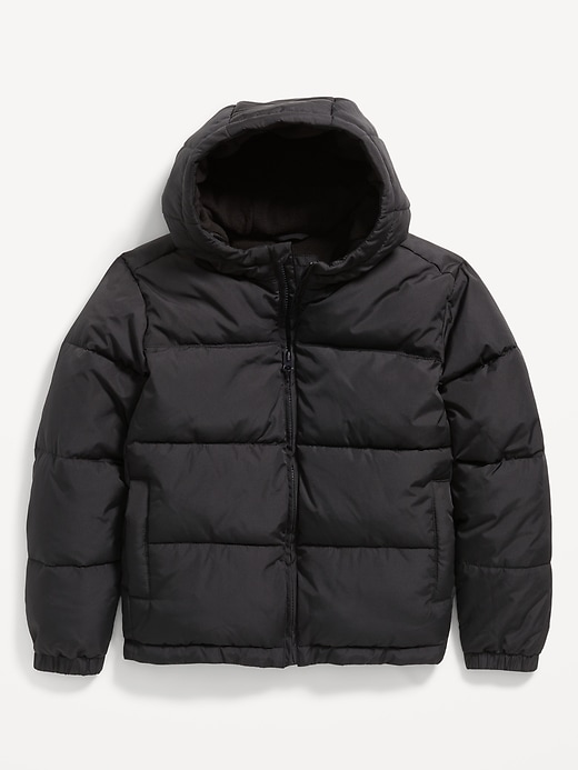 View large product image 2 of 3. Water-Resistant Quilted Puffer Jacket for Boys