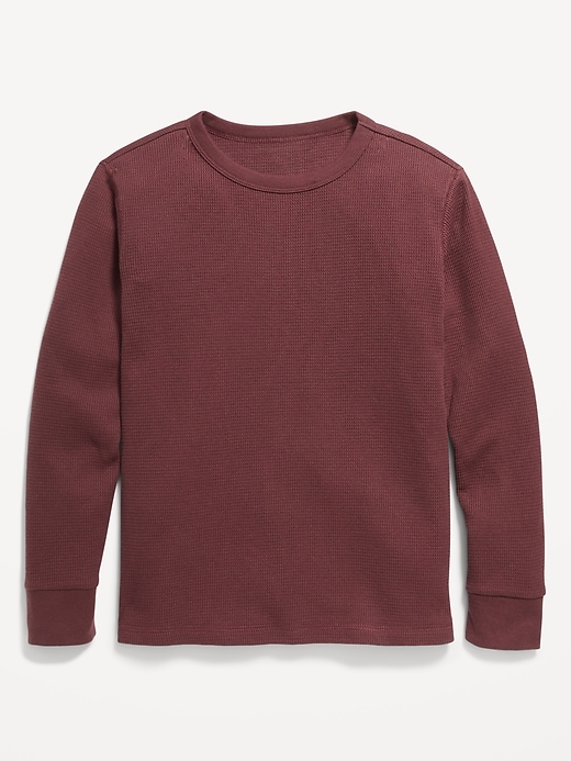 View large product image 1 of 1. Long-Sleeve Thermal-Knit T-Shirt for Boys