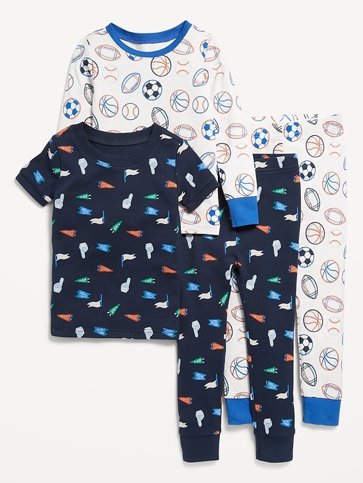 View large product image 1 of 3. Snug-Fit Pajama 4-Piece Set for Toddler &amp; Baby