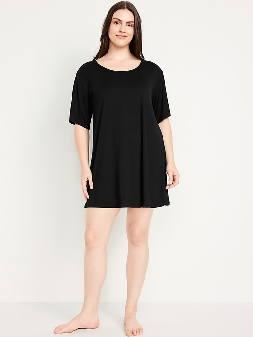 Image number 5 showing, Knit Jersey Pajama Sleep Shirt