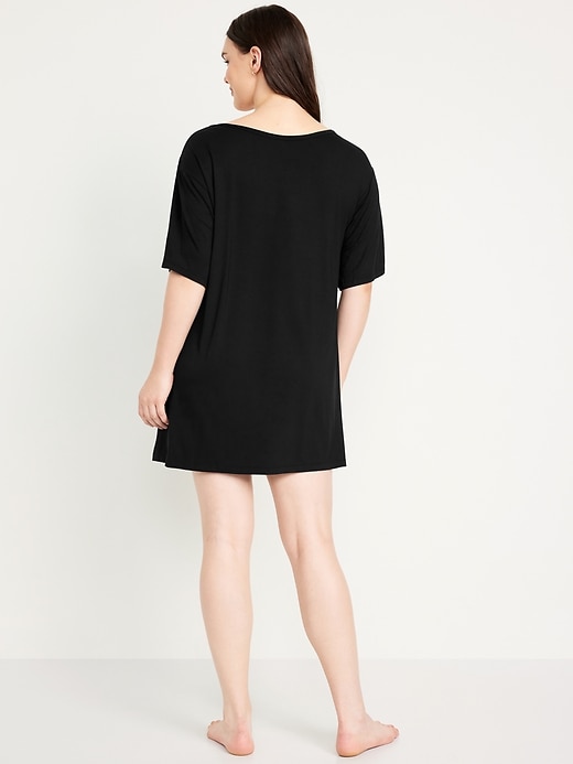 Image number 6 showing, Knit Jersey Pajama Sleep Shirt