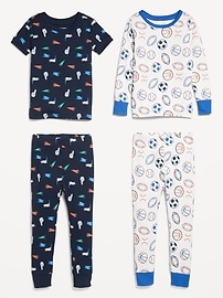 View large product image 3 of 3. Snug-Fit Pajama 4-Piece Set for Toddler &amp; Baby