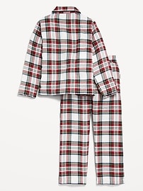 View large product image 3 of 4. Gender-Neutral Printed Button-Front Pajama Set for Kids