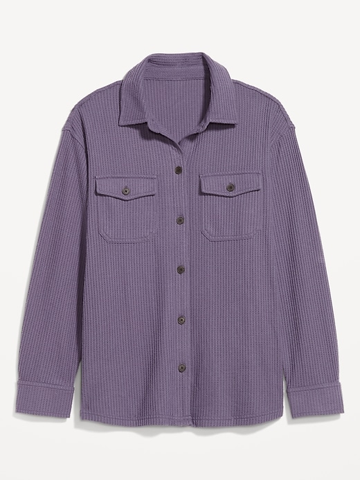 L'image numéro 4 présente Veste-chemise de détente gaufrée