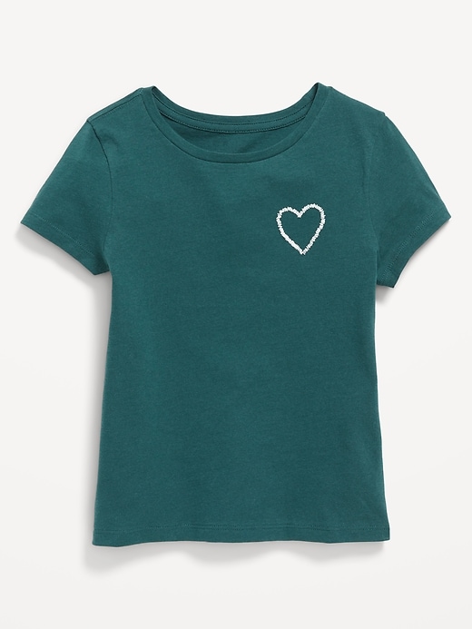 Voir une image plus grande du produit 1 de 1. T-shirt à manches courtes à imprimé pour fille