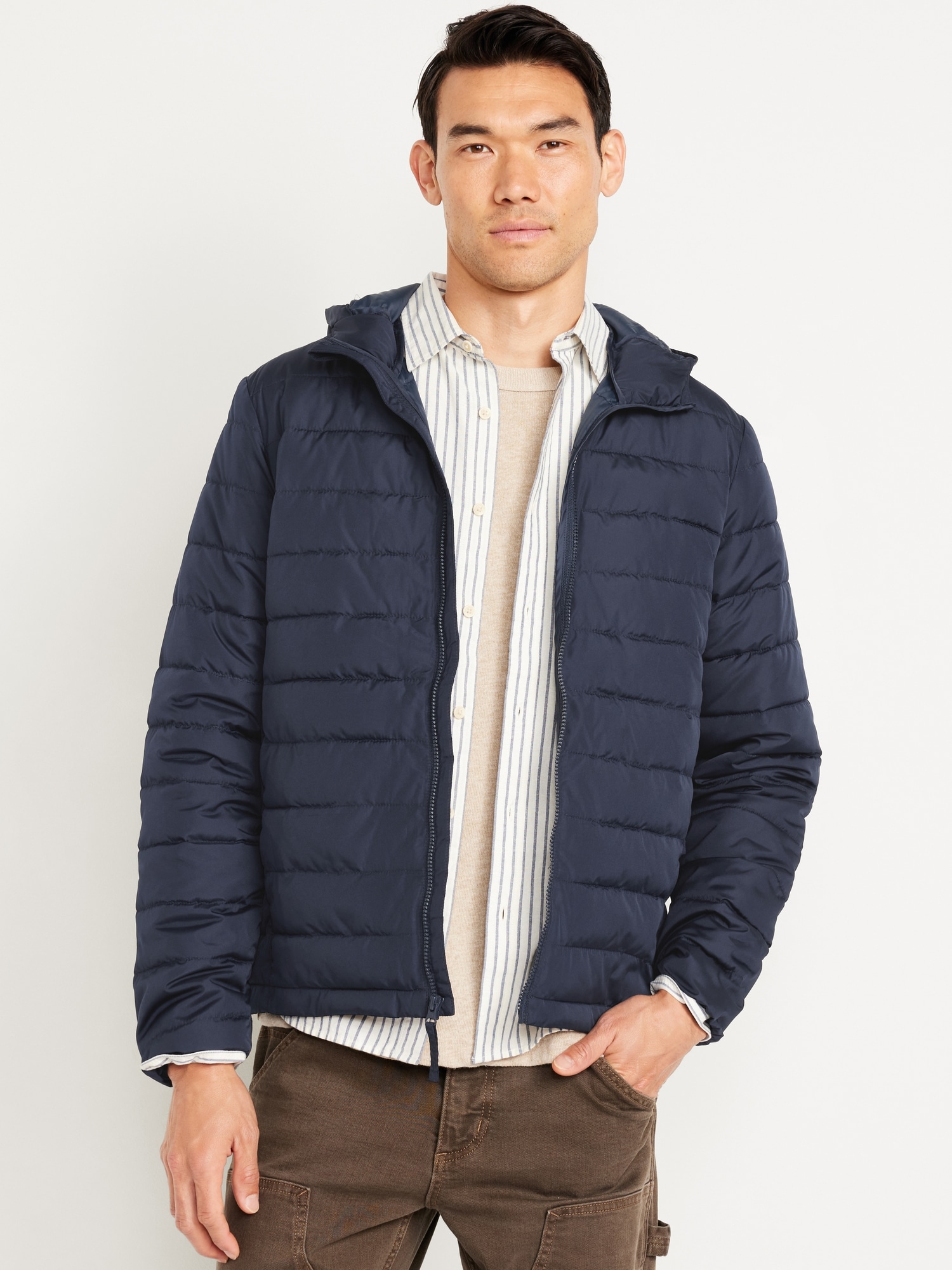 Water-Resistant Narrow-Channel Puffer Jacket