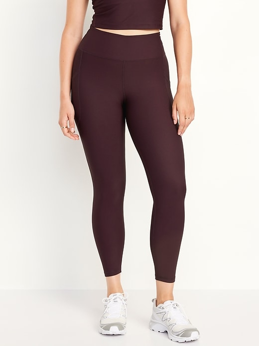 Image number 4 showing, High-Waisted PowerSoft Rib Leggings