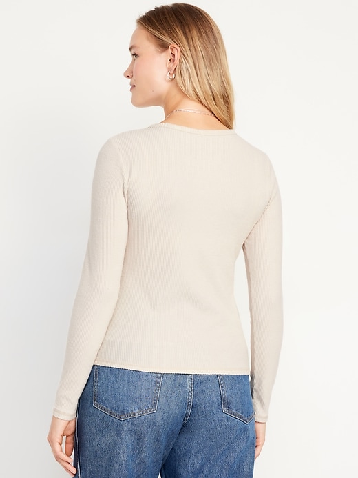 Image number 6 showing, Plush-Knit Long-Sleeve T-Shirt