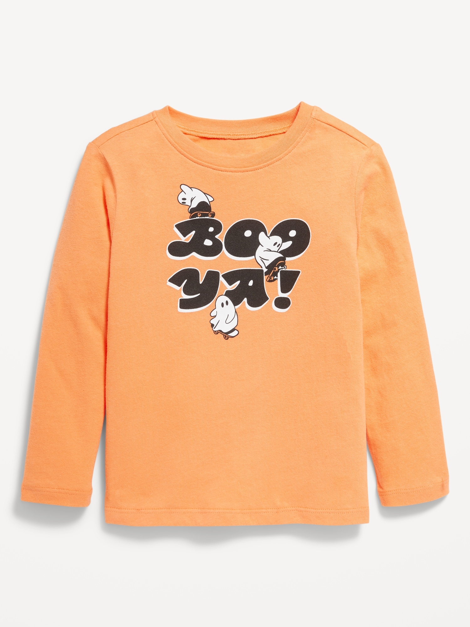 Long-Sleeve Graphic T-Shirt for Toddler Boys - Orange