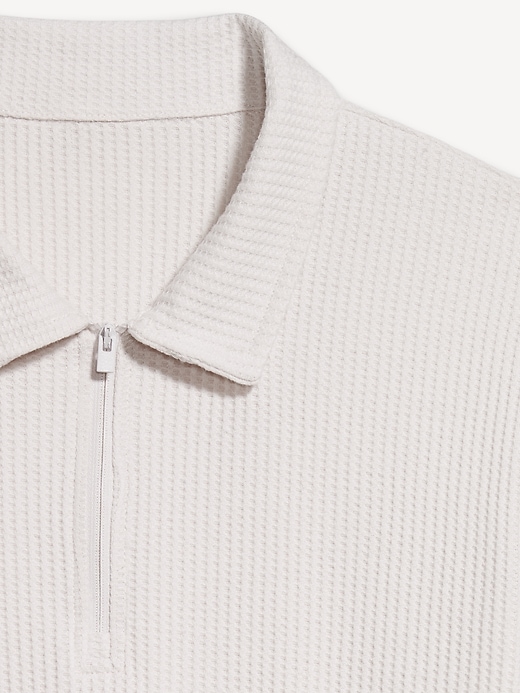 Image number 5 showing, Quarter-Zip Waffle Polo Sweater