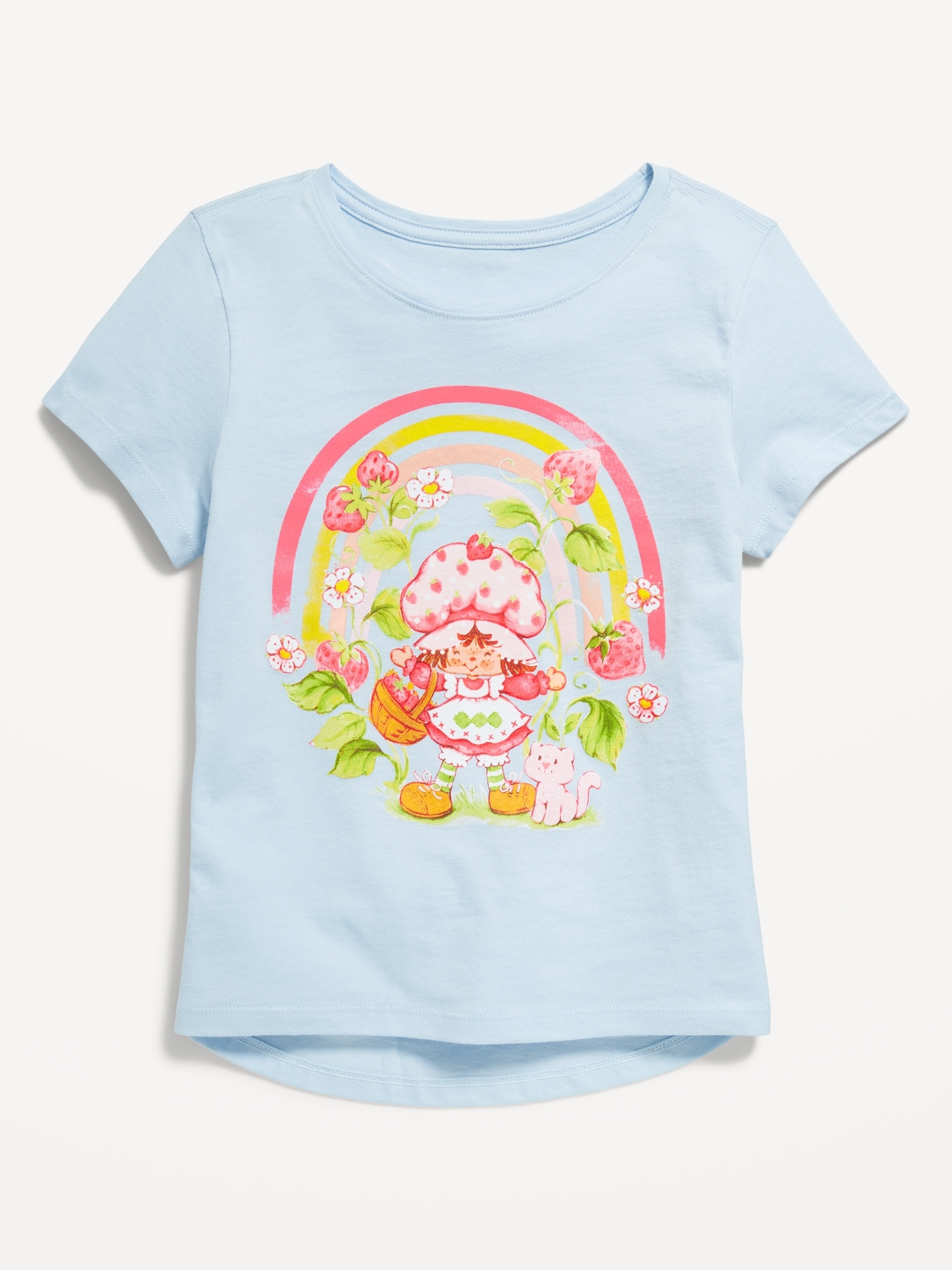 T-shirt à imprimé sous licence à manches courtes pour fille - Bleu