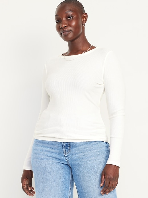 Image number 5 showing, Plush-Knit Long-Sleeve T-Shirt