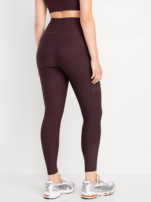 Image number 5 showing, High-Waisted PowerSoft Cargo 7/8 Leggings