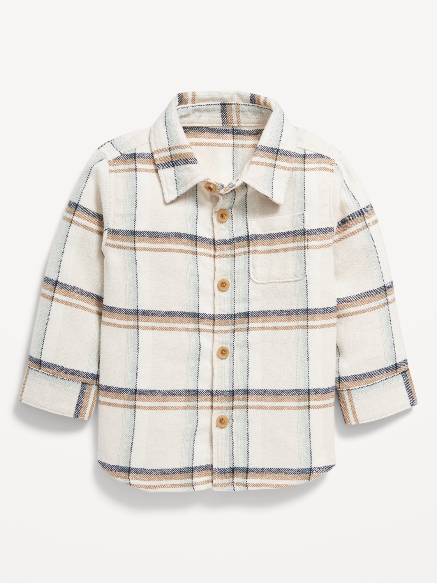 Soft-Brushed Flannel Pocket Shirt for Baby