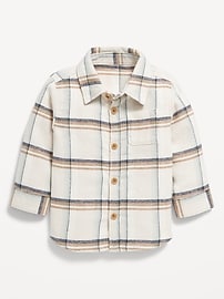 Image number 1 showing, Soft-Brushed Flannel Pocket Shirt for Baby