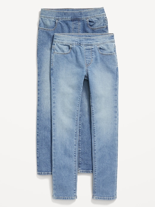 Voir une image plus grande du produit 1 de 2. Jean Wow ajusté à taille extensible pour fille (paquet de 2)