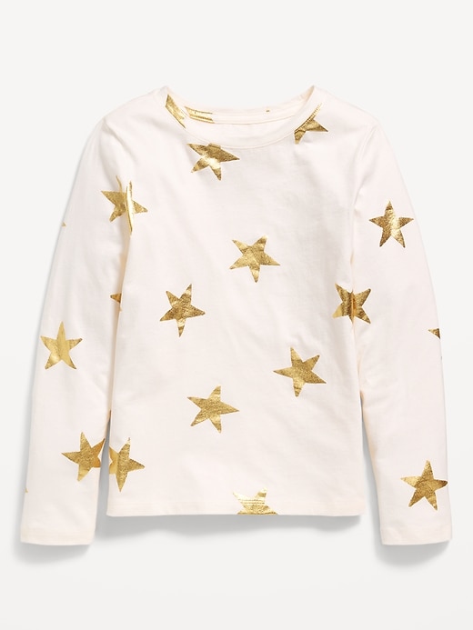 View large product image 1 of 1. Softest Long-Sleeve Printed T-Shirt for Girls