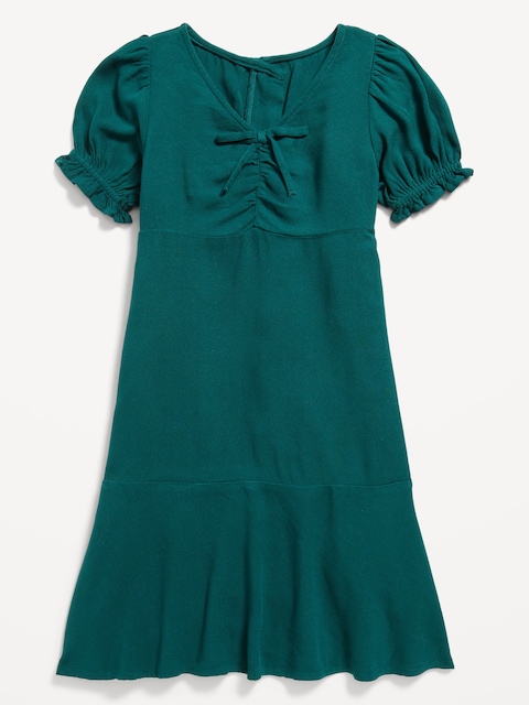 Fit and Flare Crepe Dress for Girls
