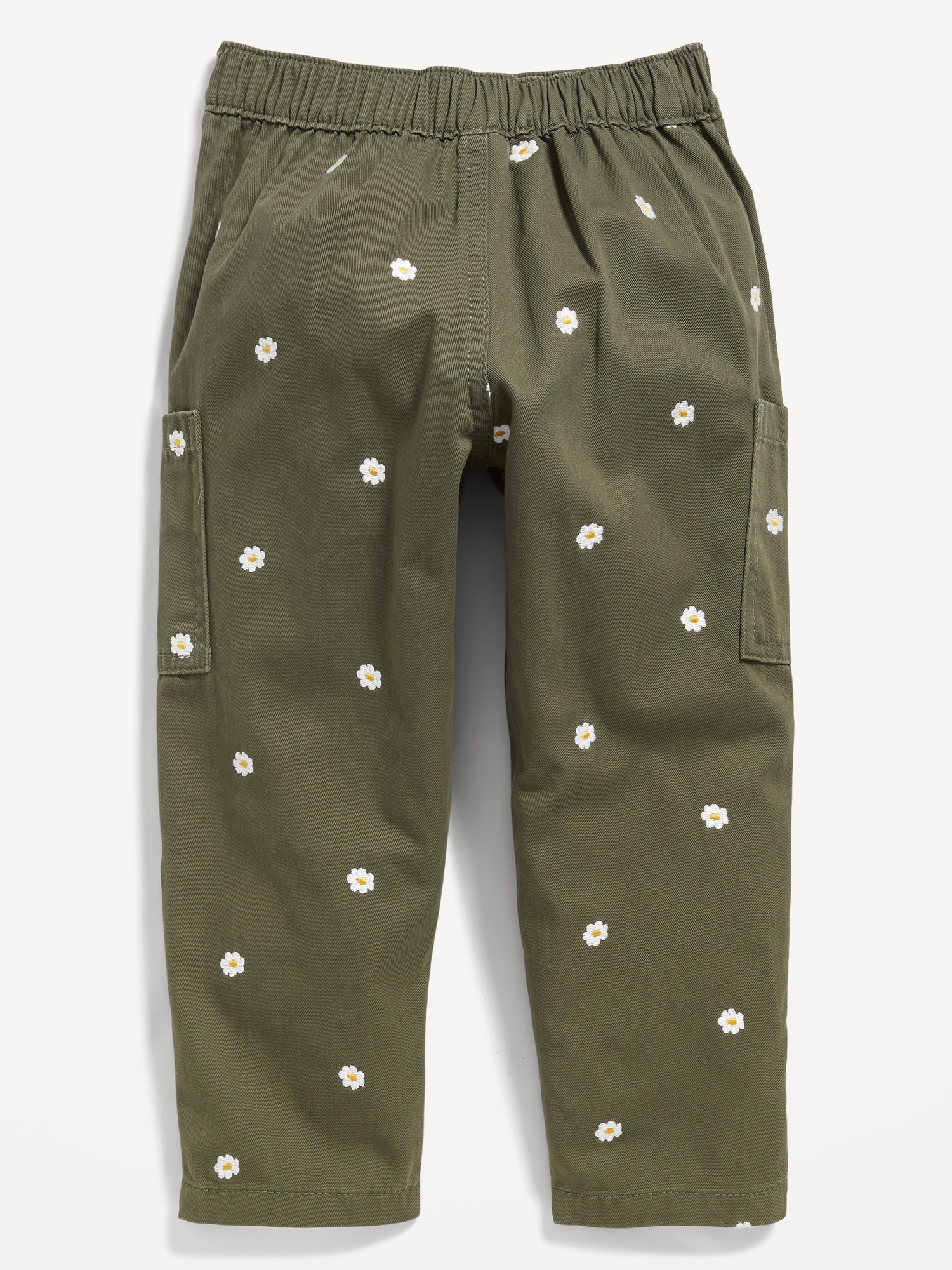 High-Waisted Cargo Balloon Pants for Toddler Girls