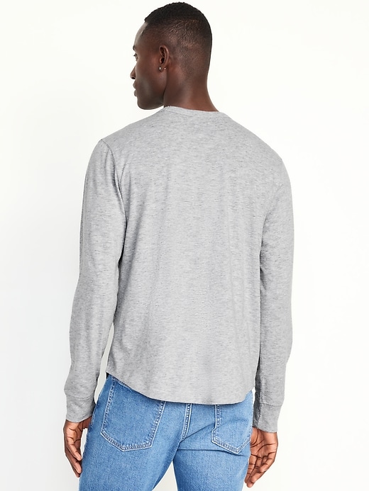 Image number 2 showing, Curved-Hem Slub-Knit T-Shirt