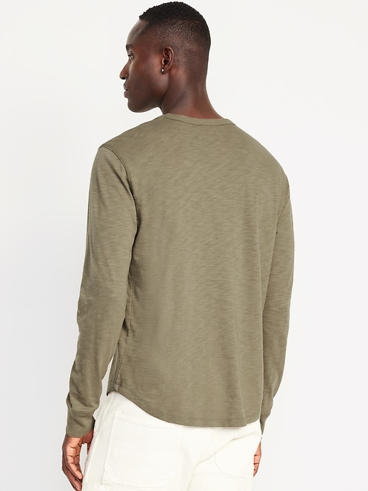 Image number 5 showing, Curved-Hem Slub-Knit T-Shirt