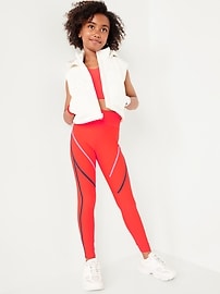 View large product image 3 of 4. High-Waisted Power-Soft 7/8 Leggings for Girls