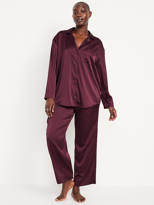 Image number 5 showing, Satin Pajama Pant Set