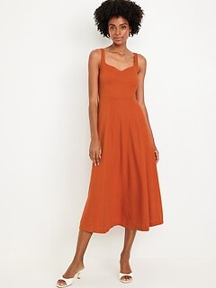 Women s Orange Dresses Jumpsuits Old Navy