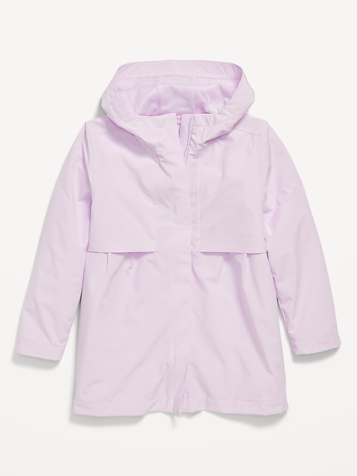 View large product image 2 of 3. Water-Resistant Hooded Jacket for Girls