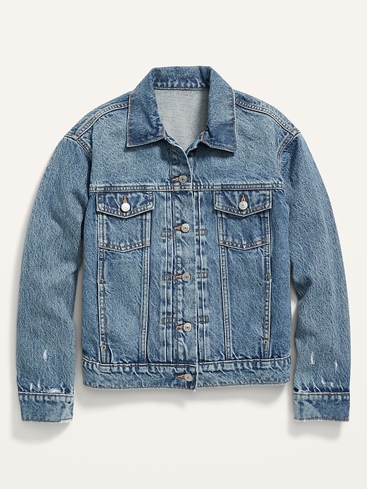 Distressed denim jacket old navy hotsell