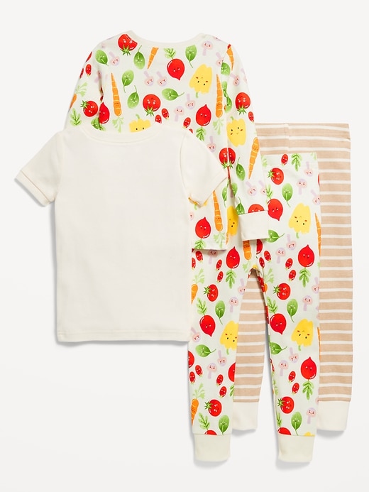 View large product image 2 of 3. 4-Piece Snug-Fit Printed Pajama Set for Toddler & Baby