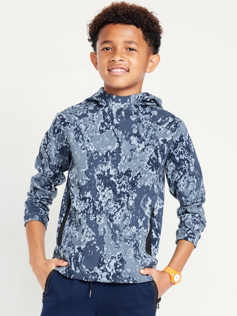 Dynamic Fleece Pullover Hoodie for Boys - Blue