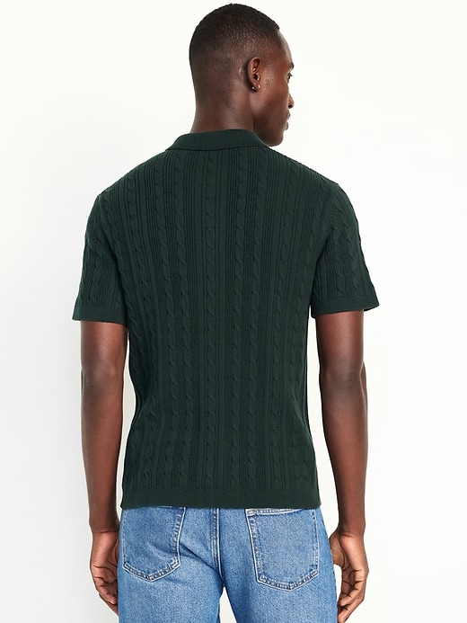 Image number 2 showing, Button-Down Cable-Knit Sweater