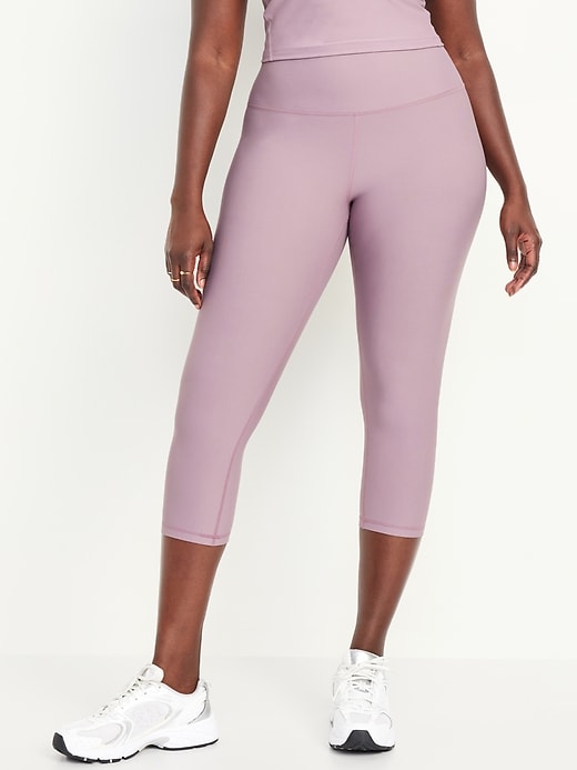 Image number 4 showing, High-Waisted PowerSoft Crop Leggings