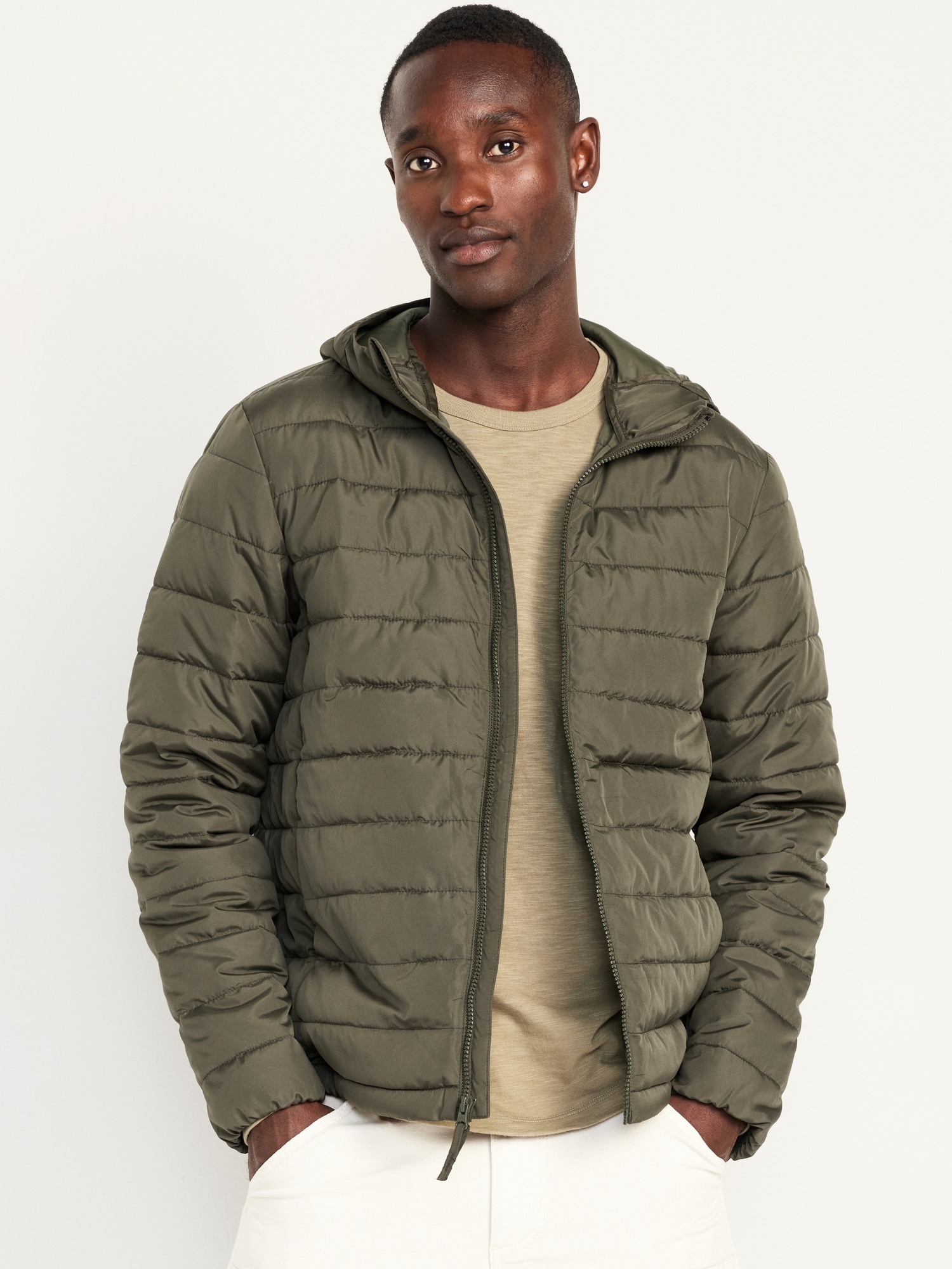 Water-Resistant Narrow-Channel Puffer Jacket