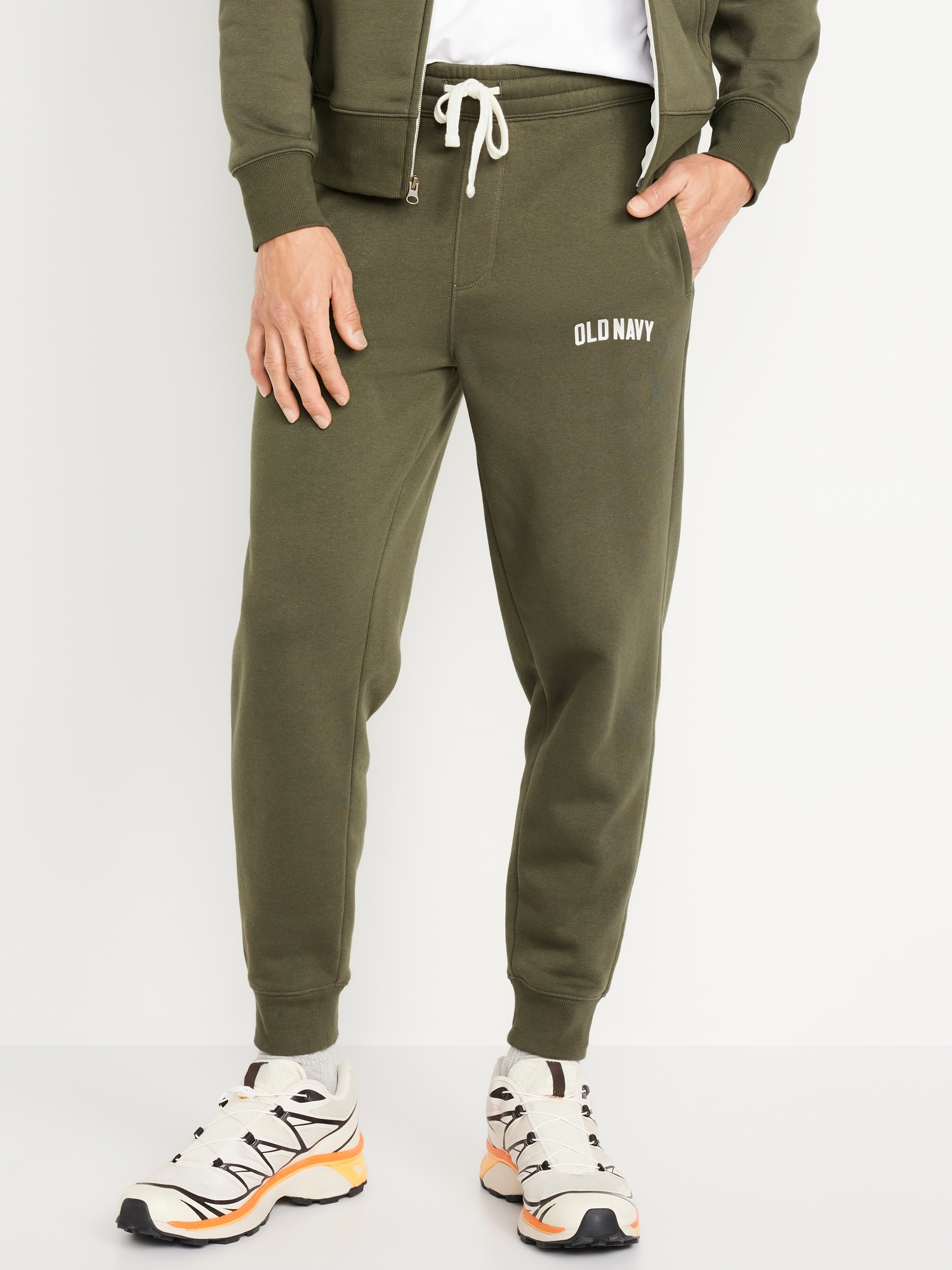 Logo Tapered Jogger Sweatpants - Green