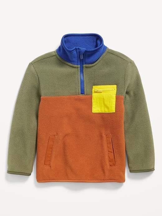 View large product image 1 of 2. Quarter-Zip Utility Sweatshirt for Toddler Boys