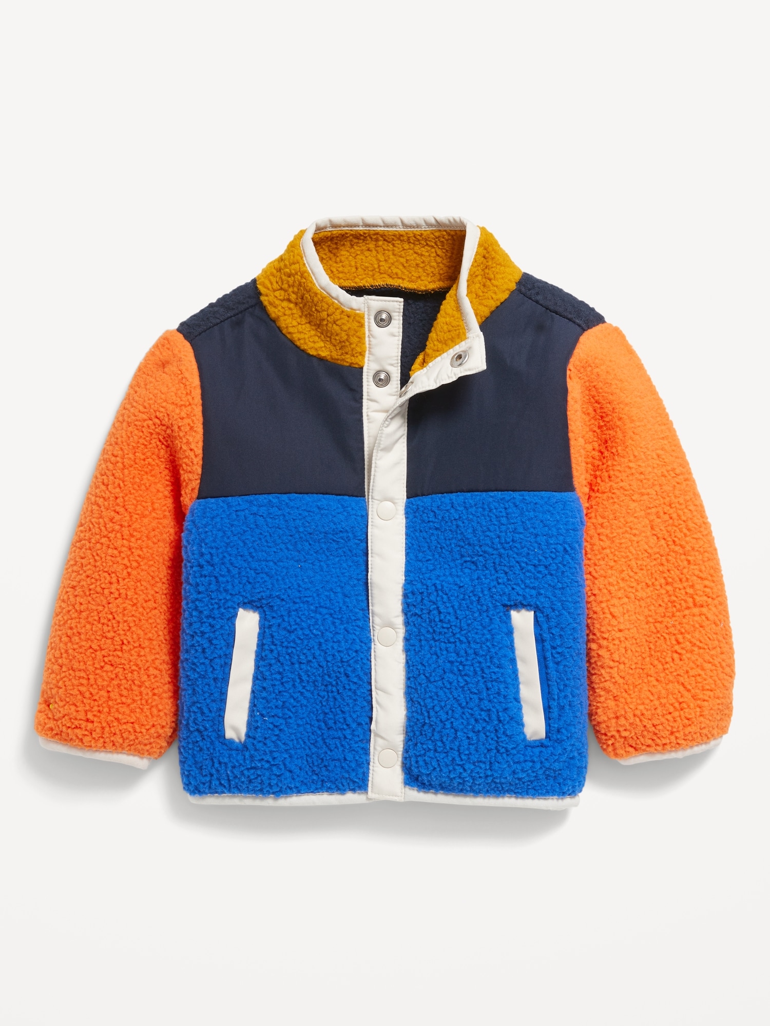 Mock Neck Sherpa Jacket for Baby