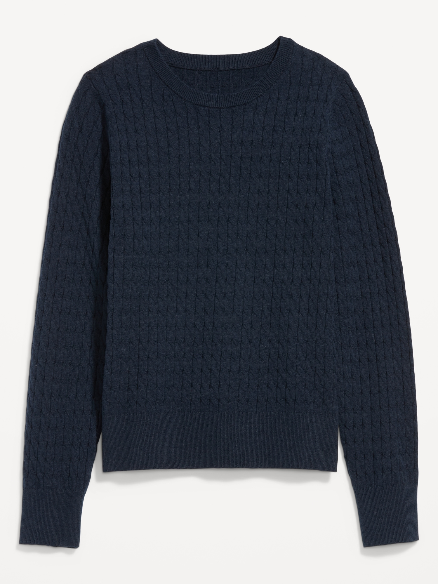 SoSoft Crew-Neck Cable Sweater