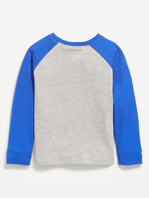 View large product image 2 of 2. Long-Sleeve Pocket T-Shirt for Toddler Boys