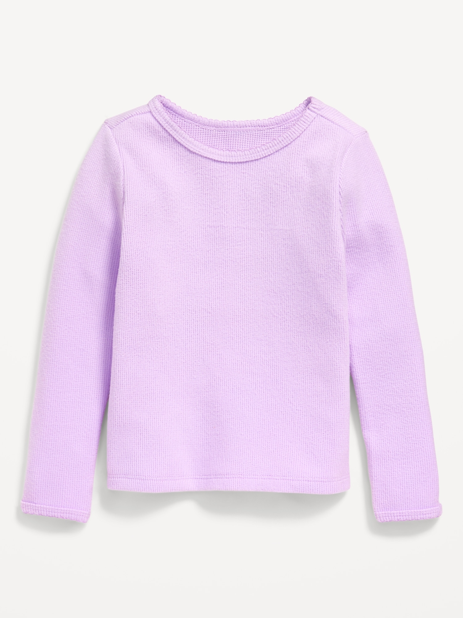 Long-Sleeve Thermal-Knit T-Shirt for Toddler Girls