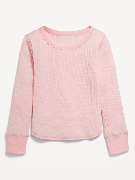 View large product image 1 of 1. Long-Sleeve Thermal-Knit T-Shirt for Girls