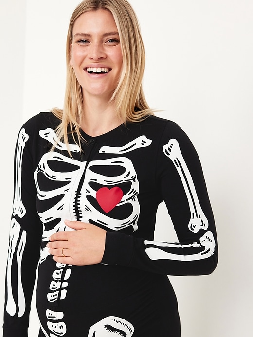 Image number 3 showing, Maternity Halloween One-Piece Pajamas