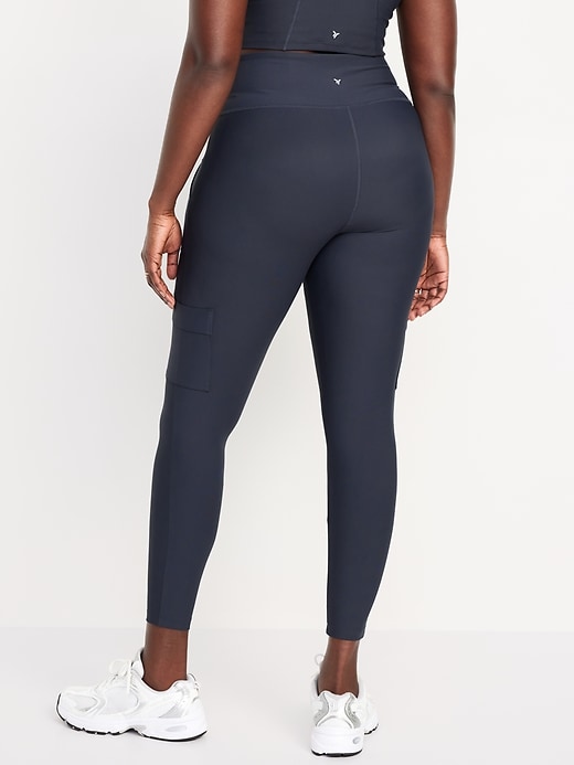 Image number 5 showing, High-Waisted PowerSoft Cargo 7/8 Leggings