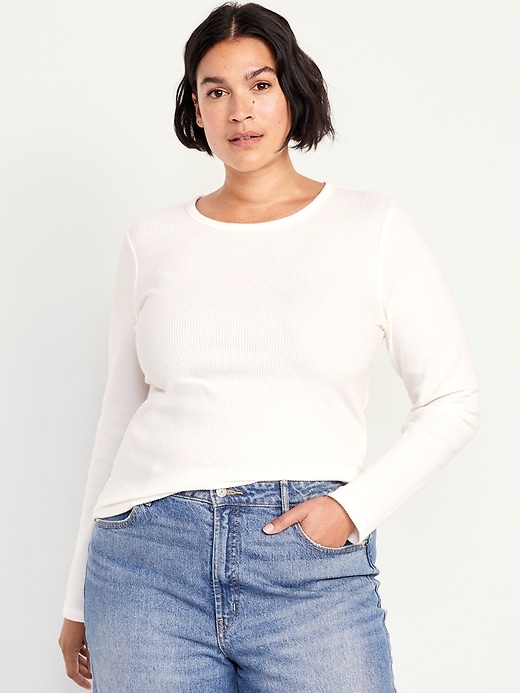 Image number 7 showing, Plush-Knit Long-Sleeve T-Shirt