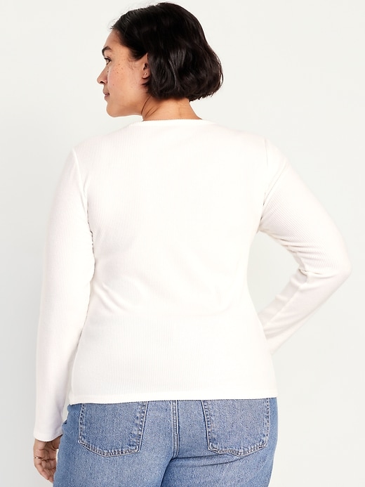 Image number 8 showing, Plush-Knit Long-Sleeve T-Shirt