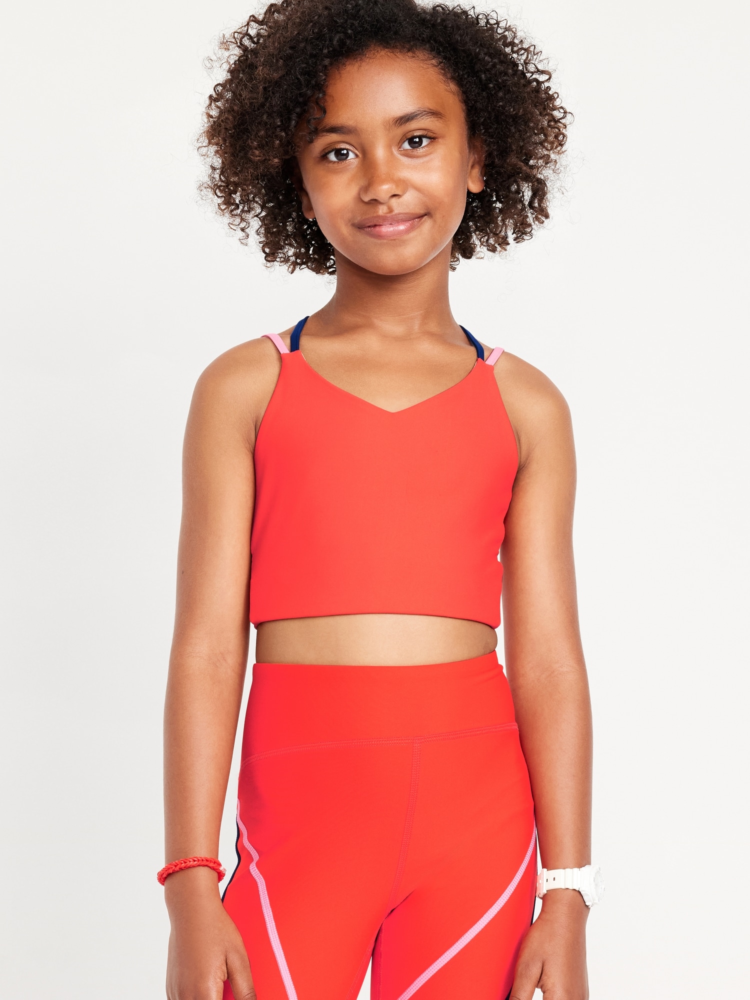 PowerSoft Strappy Longline Sports Bra for Girls