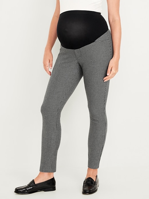 Image number 1 showing, Maternity Full-Panel Pixie Ankle Pants